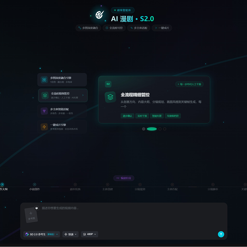 AI精细画风漫剧